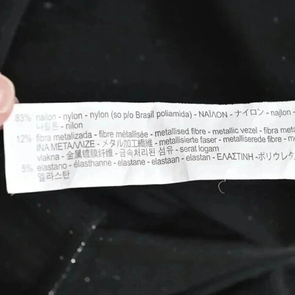 Zara Silver Bodysuit Sparkly Metallic Size Medium - Picture 7 of 9